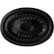 Ekena Millwork Saverne Ceiling Medallion, Hand-Painted Jet Black, 18 1/2"W x 13 1/2"H x 1 7/8"P CM18SABLF - alternate 1